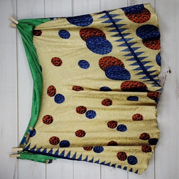 Darn Good Yarn Sari Silk Wrap Skirt Tea Goddess - Picture 6 of 16